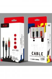 3.5 To 2rca Standart Ses Kablo 1m Kın Ky-180 - 1