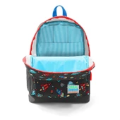 Coral High Okul Çantası ve Beslenme Çantası Seti - Erkek Çocuk Gri Mavi Uzay - USB Soketli thumbnail 3