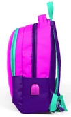 Coral High Pembe Mor Kız Çocuk USB Çıkışlı İlkokul ve Ortaokul Sırt Çantası thumbnail 3