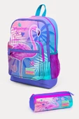 Coral High Kids Lavanta Pembe Flamingo Desenli 2'li Okul Çanta Seti - Kız Çocuk - 1