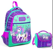 Coral High Yeşil Mor Pegasus Okul Sırt ve Beslenme Çantası Seti - Kız Çocuk thumbnail 1