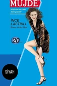 Müjde 20 Den  İnce Lastikli Külotlu Çorap 500 Siyah thumbnail 1