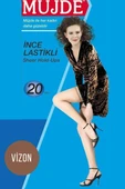 Müjde 20 Den İnce Lastikli Külotlu Çorap 86 Vizon thumbnail 1
