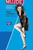 Müjde 20 Den İnce Lastikli Külotlu Çorap 86 Vizon thumbnail 2