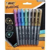 Bic Marking Permanent Markör Metalik 8 Renk Blister 961441 - 1