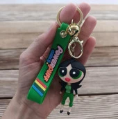 Anahtarlık Powerpuff Silikon Anahtarlık Çanta Süsü Karakter Figür Oyuncak 15239 - 2