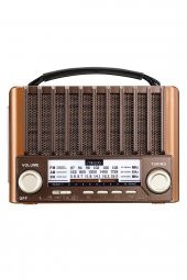 Mdr-310 Ahşap Güneş Enerjili Usb-sd- Fm/am/sw 3 Band Klasik Radyo+ışıldak Bluetooth Hoparlör - 2