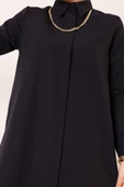 Uzun Model Klasik Yaka Siyah Tunik - 4