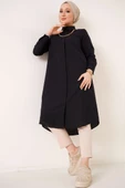 Uzun Model Klasik Yaka Siyah Tunik - 2