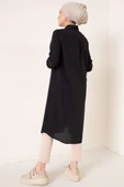 Uzun Model Klasik Yaka Siyah Tunik - 3