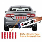 Bondit Araç Plaka Güçlü Yapıştırıcı 3M Yapıştırma Çift Taraflı Bant Bandı 95 mm X 35 mm BND01069530 - 3