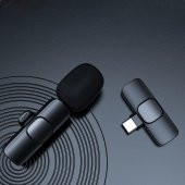 Fulltech Type-C Girişli Telefon Uyumlu Wireless Youtube Tiktok Yayın Kablosuz Yaka Mikrofonu Fm3 - 1