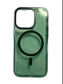 İphone 14 Pro Max Pixel Simli Sert Magsafe Kapak Kılıf thumbnail 10