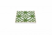 Porland Morocco Desen1 Yeşil Bardak Altlığı 10x10 cm  04A+P021641 - 2