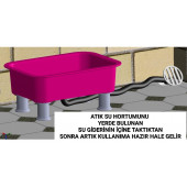 Yıkanabilir Kedi Tuvaleti Aycat Medium Paket ( PEMBE ) - 6