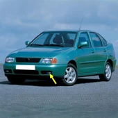 VW Polo Classic 1996-2002 Ön Tampon Sol Sis Farı Kapağı 6K5853665 - 1