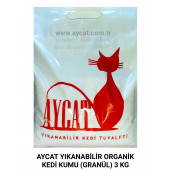 Aycat Yıkanabilir Kedi Kumu 3 Kg - 1