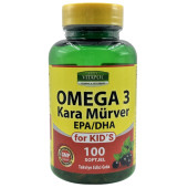 Vitapol Omega 3 Çoçuk Balık Yağı Kara Mürver 100 Softgel For Kids Çoçuklar İçin - 1