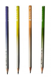 Kurşun Kalem 4 Adet Mash Pastel HB Siyah Kurşun Kalem Mash Pastel Desenli HB Kalem Yerli Üretim - 1