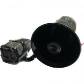 Carub 3 Sesli Megafonlu Mikrofonlu Siren Karbon 12V 40W - 1