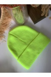 Neon Yeşil Bere - 1