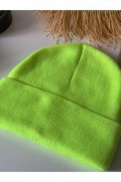 Neon Yeşil Bere - 2