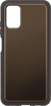 Samsung Galaxy A03s Yumuşak Şeffaf Kılıf Siyah thumbnail 3