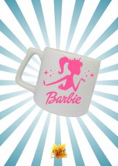 Barbie Özel Tasarım Baskılı Lüks Seramik Kupa Bardak Çay-kahve Bardağı - 1
