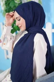 Bambu Şal Lacivert - 2