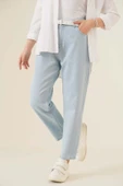 Düz Boyfriend Buz Mavisi Pantolon thumbnail 1