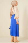 Evaze Saten Saks Etek thumbnail 3