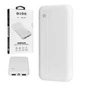 S-LINK IP-G10N BEYAZ MICRO+TYPE C GİRİŞLİ 10000 MAH TAŞINABİLİR ŞARJ CİHAZI POWERBANK - 1