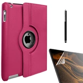 Gpack Apple iPad Mini 4 Kılıf Kapaklı Standlı 360 Dönebilen Koruma dn11  Nano  Kalem - 9