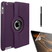 Gpack Apple iPad Mini 4 Kılıf Kapaklı Standlı 360 Dönebilen Koruma dn11  Nano  Kalem - 5