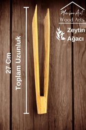 Zeytin Ağacı Maşa | 1 Adet El Yapımı Ahşap Maşa - 3