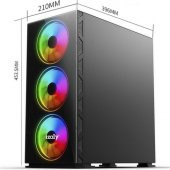 WUCLY AMD Ryzen 5 5600X 16GB 500GB M2 NVME RTX3060 12GB Masaüstü Oyun Bilgisayarı - 3