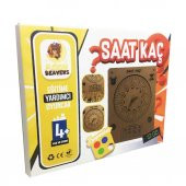 Moon Beavers Saat Kaç Ahşap Puzzle 83005,Boyanabilir Ahşap Sağlıklı Oyuncak - 2