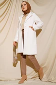 Önü Düğmeli Cepli Krem Kaban thumbnail 2