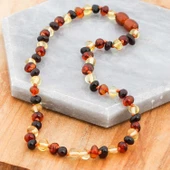 Bebek Damla Kehribar Diş Kolye - 4