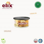 ELIX Organik Metal Kutuda Dogal Liflere Emdirilmis Özel Aromali Koku - Vanilya - 2