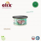ELIX Organik Metal Kutuda Dogal Liflere Emdirilmis Özel Aromali Koku - Arktik Buz - 2