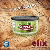 ELIX Organik Metal Kutuda Dogal Liflere Emdirilmis Özel Aromali Koku - Elma-Tarçin - 3
