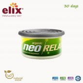ELIX Neo Relax Metal Kutuda Ahsap Granüllere Emdirilmis Özel Aromali Koku - Greyfurt - 2