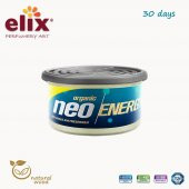 ELIX Neo Energy Metal Kutuda Ahsap Granüllere Emdirilmis Özel Aromali Koku - Limon - 2