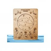 Moon Beavers Ayın Evreleri Phases Moon Ahşap Puzzle 83010,Okula (Fen Bilimleri) Katkı Sağlayan Ahşap Sağlıklı Oyuncak - 1