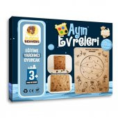 Moon Beavers Ayın Evreleri Phases Moon Ahşap Puzzle 83010,Okula (Fen Bilimleri) Katkı Sağlayan Ahşap Sağlıklı Oyuncak - 2