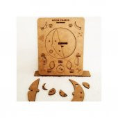 Moon Beavers Ayın Evreleri Phases Moon Ahşap Puzzle 83010,Okula (Fen Bilimleri) Katkı Sağlayan Ahşap Sağlıklı Oyuncak - 3