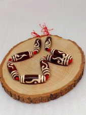 Tibet Akik Taşı Silindir Kesim 12.5x38mm/adet (39135-1) thumbnail 3