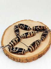 Tibet Akik Taşı Silindir Kesim 15x41mm/adet (39140-1) thumbnail 3