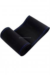 Universal Uyumlu Kamyon Tır Dikmeli Deri Direksiyon Kılıfı Nubuk Alkantra Mavi Ipli 45×10.5cm thumbnail 1